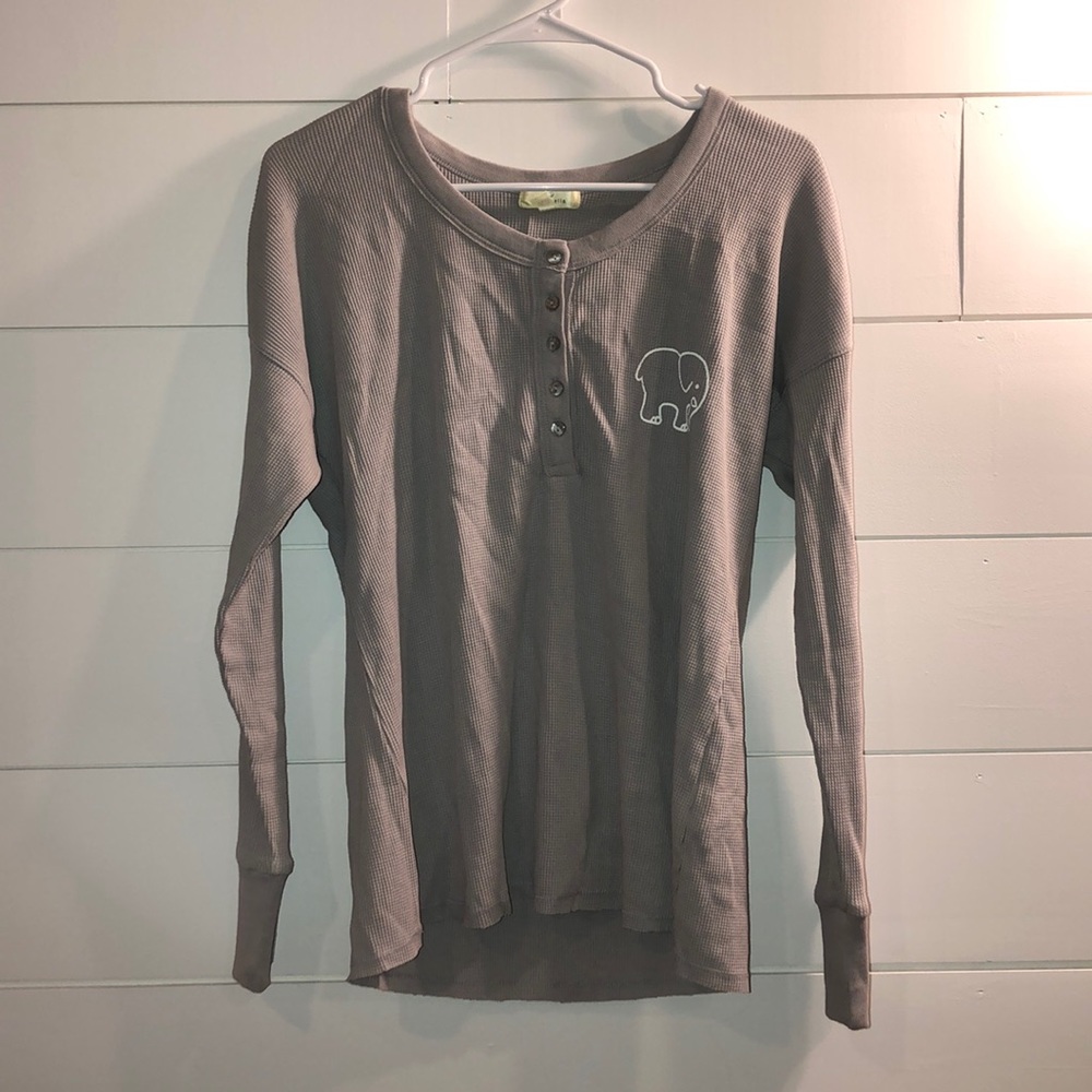 Ivory Ella ribbed long sleeve